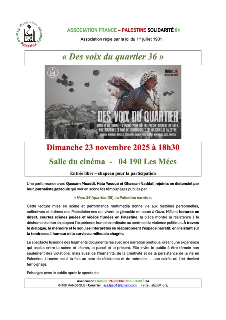 Des voix du quartier