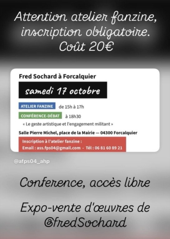 Affiche Fred Sochard #2 Affiche Fred Sochard #2